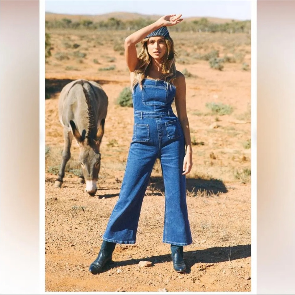 NWT Arnhem Hideaway Overalls in Vintage Blue Size Small